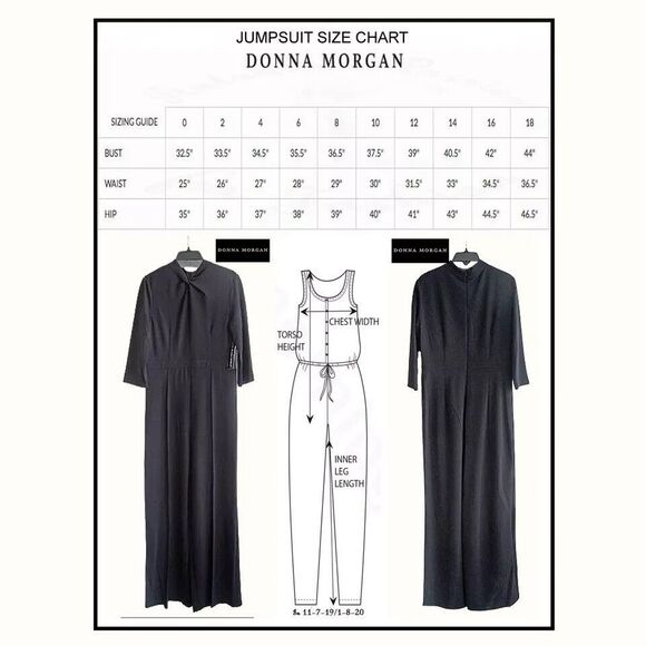 Donna Morgan Jumpsuit - Quarter Sleeve Keyhole/Twist Neck - Size 4 - Marine Navy - Picture 4 of 6